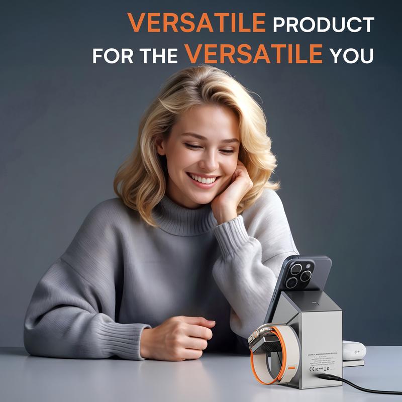 🔥 Three in One Wireless Fast Charger