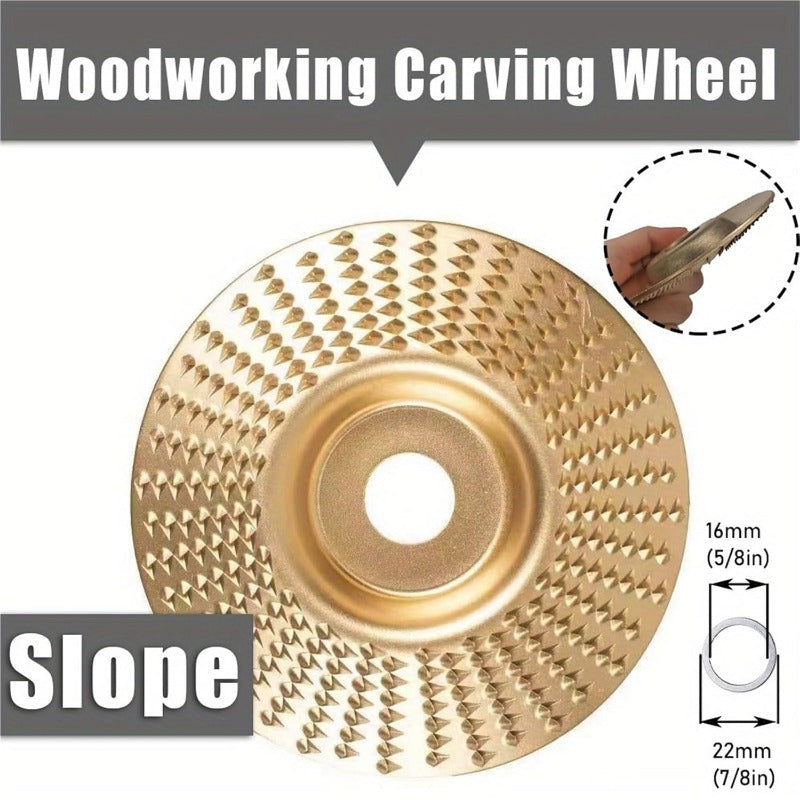 Slope-Type Wood Carving Disc for Angle Grinder