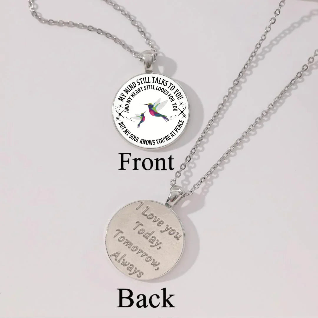 Last Day 75% OFF - My Mind Still Talks To You Memorial Necklace, In Memory Of Gift💕