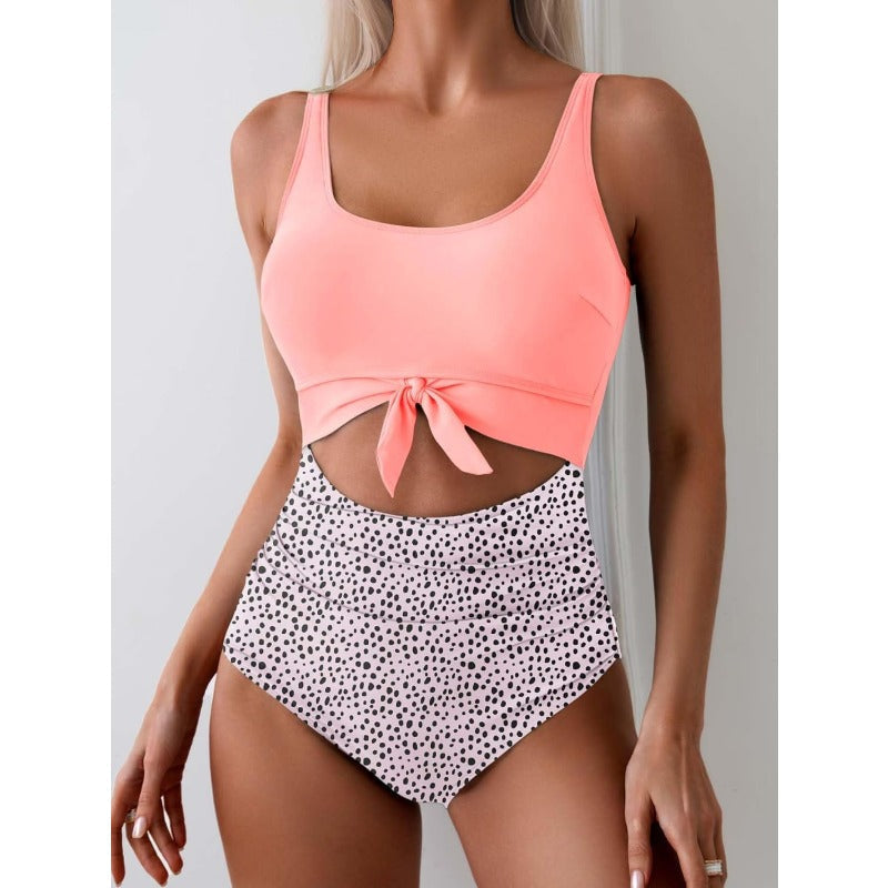 Ruched Cut-Out One-Piece Swimsuit