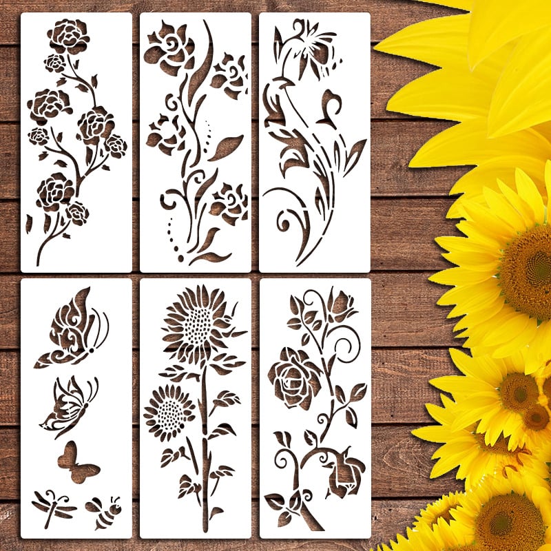 🎁49% OFF -🏡Garden Fence Large Flower Stencils🌻DIY Decoration