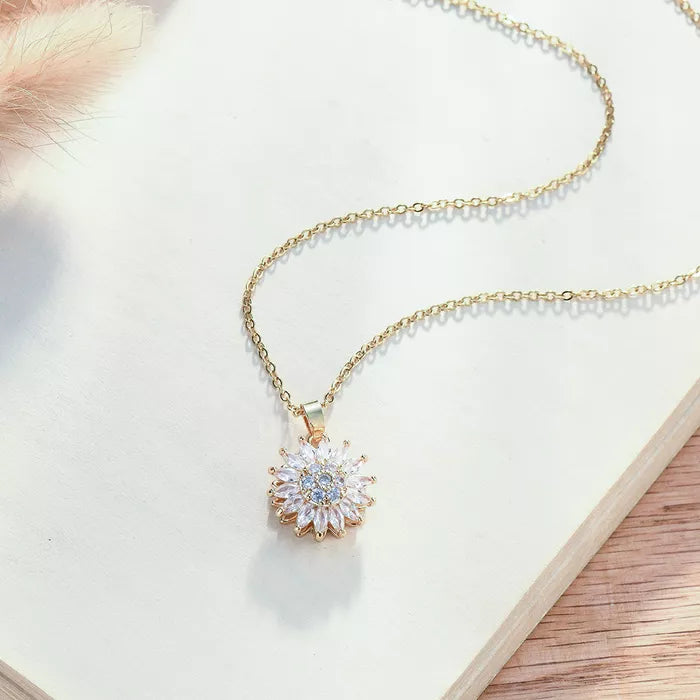 Last Day 75% OFF - To My Granddaughter Sunflower Fidget Necklace
