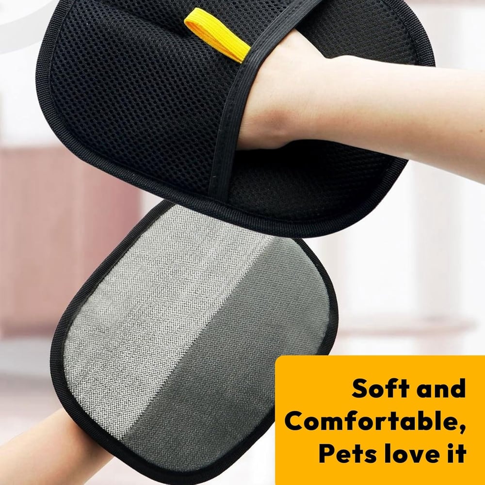 Hair cleaning gloves