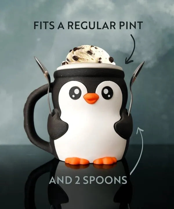 (🎁Last Day 49% OFF)🐮Ferdinand, the Highland Cow Ice Cream Pint Holder🍨🍦🍧