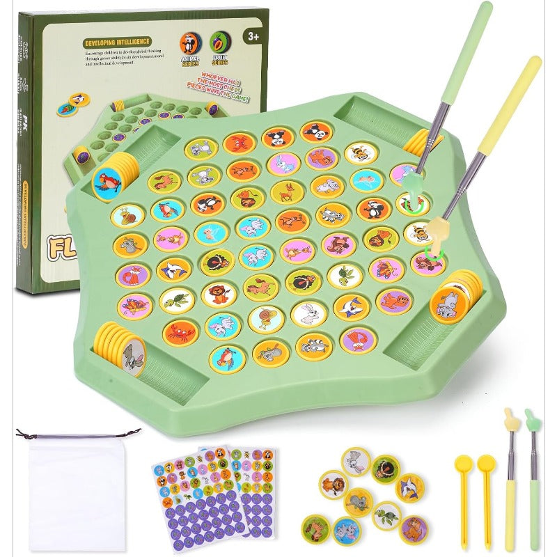 Flip-Match Board Game for Kids – DIY Flip Chess Board for Kids (2–4 Players)