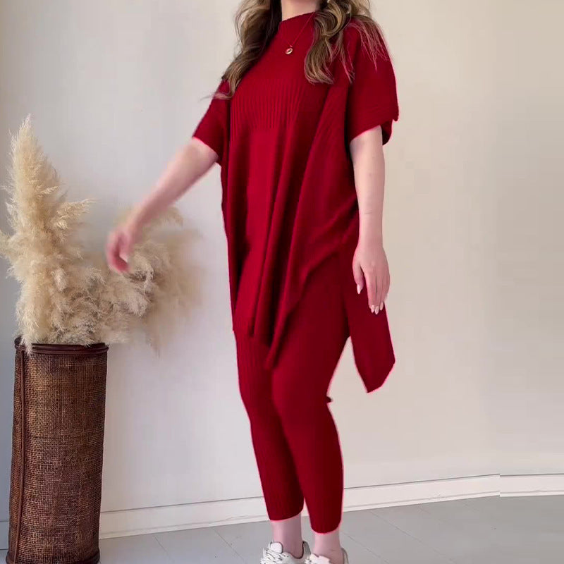 (⏰Clearance Sale 49% ! + 🔥Buy 2 Get Freeship)🥂Knitted Two-piece Set