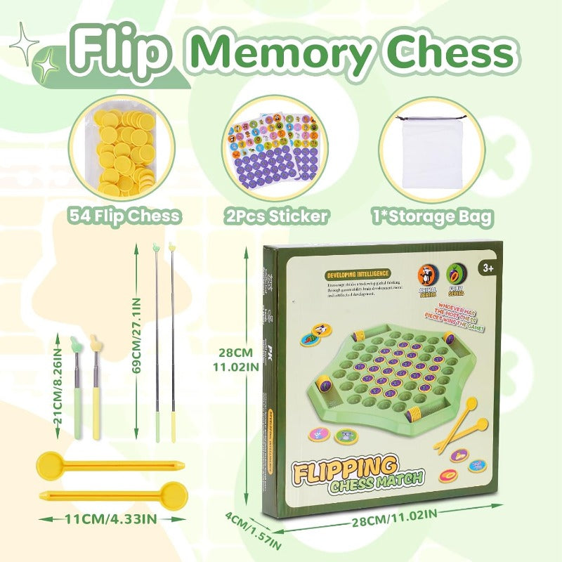 Flip-Match Board Game for Kids – DIY Flip Chess Board for Kids (2–4 Players)