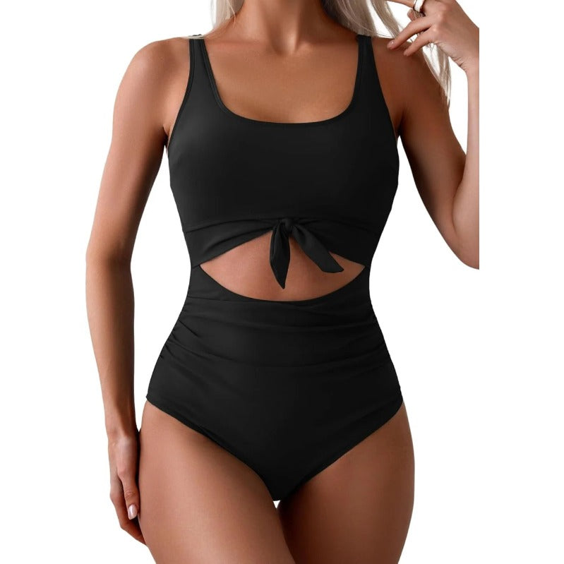 Ruched Cut-Out One-Piece Swimsuit