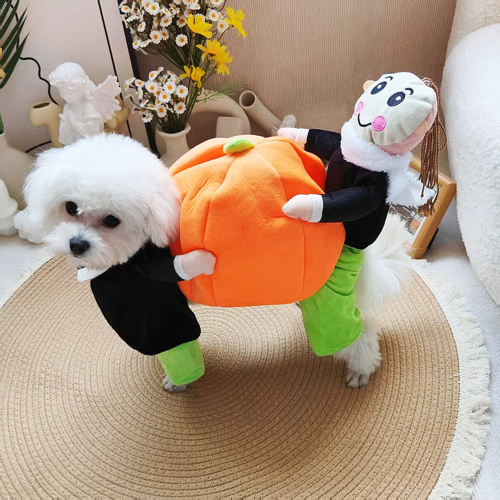 (🎃Early-Halloween Hot Sale-49%OFF) Pet Dog Pumpkin Halloween Costume