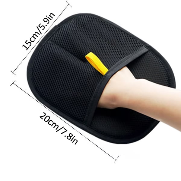 Hair cleaning gloves