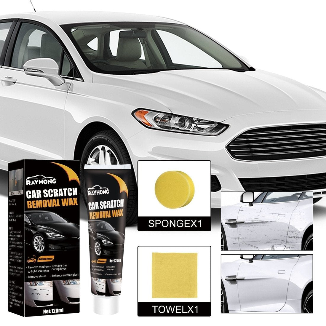 đ„Car scratch repair waxđ§šA must-have brand new car
