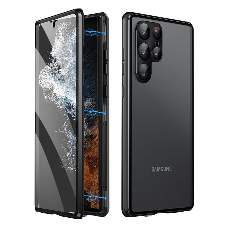 🔥New In Samsung S25 Series Case - Samsung Privacy Magnetic Double-sided Tempered Glass Case