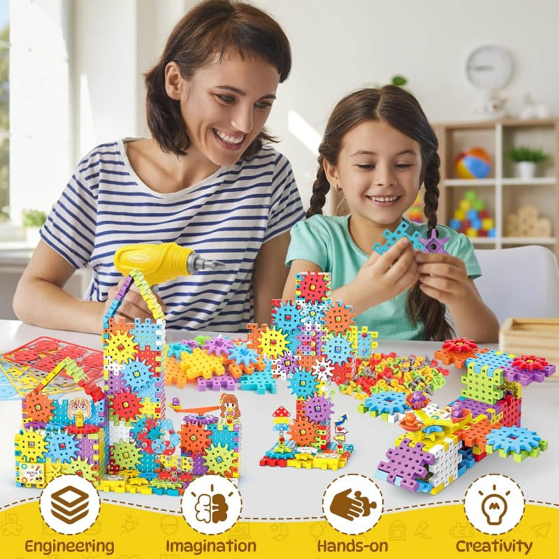 Electric Gear Building Toy Set