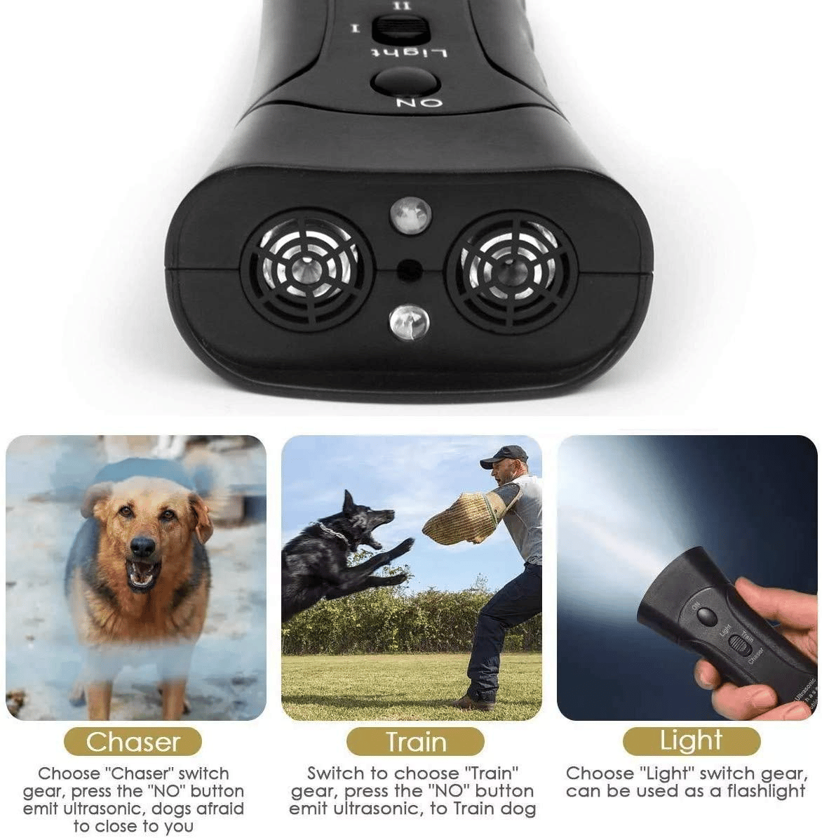 Dual Sensor Ultrasonic Anti Barking Device