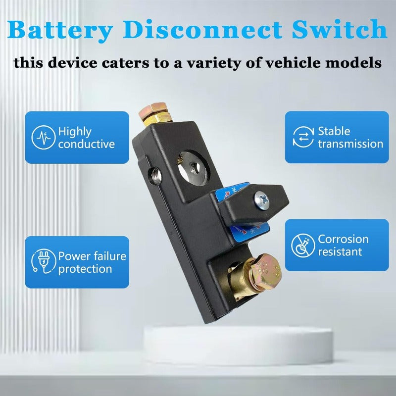Heavy-Duty Copper Battery Disconnect Switch ✦ Universal 12V/24V Power Cut-Off