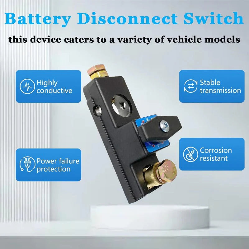 Eptchn Heavy-Duty Copper Smart Car Battery Disconnect Switch For 12V/24V Systems