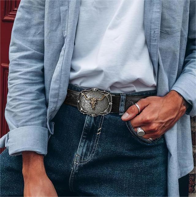 🔥LAST DAY 49% OFF - Adjustable Ratchet Western Belt (With Western Buckle)