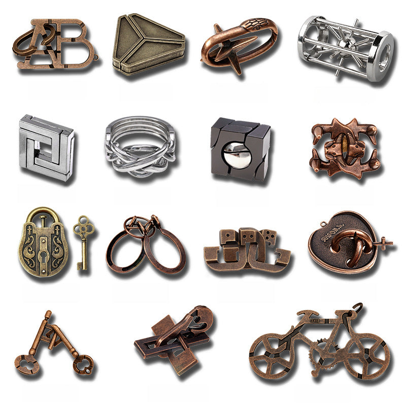 Mind-Twist Metal Puzzle Set – Brain Teasers for All Ages