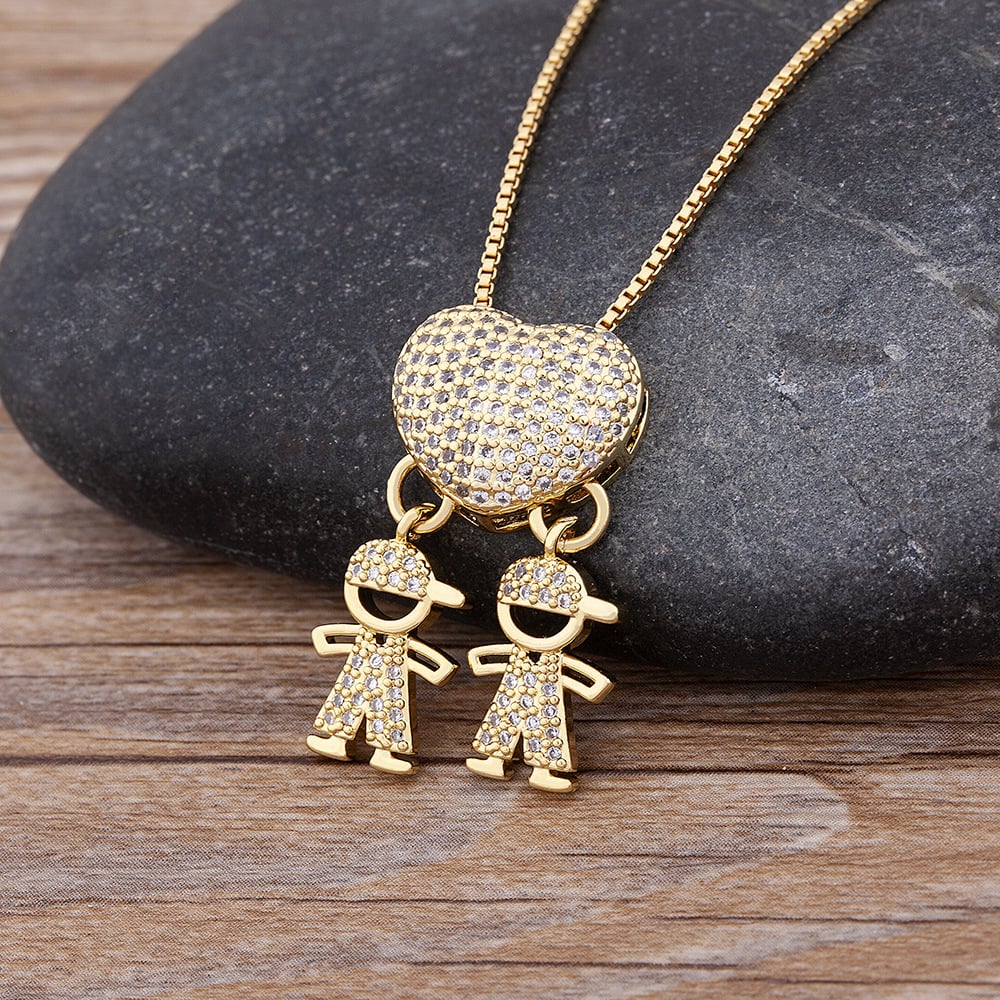 🔥 Last Day 69% OFF -Mother's Love Necklace - Love and My Kids