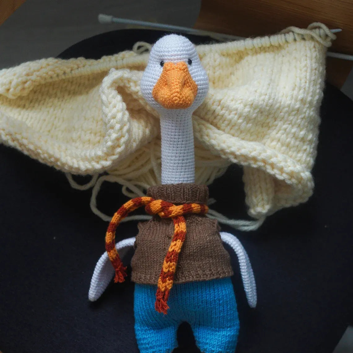 Handmade Crochet Goose