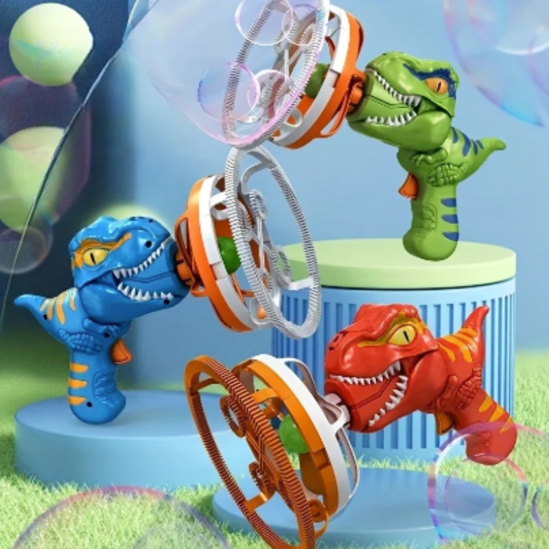 DinoBubbles Delightful Dinosaur Bubble Blaster for Kids