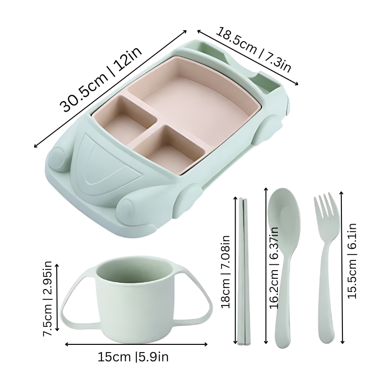 CarTray Engaging & Durable Dinnerware for Children