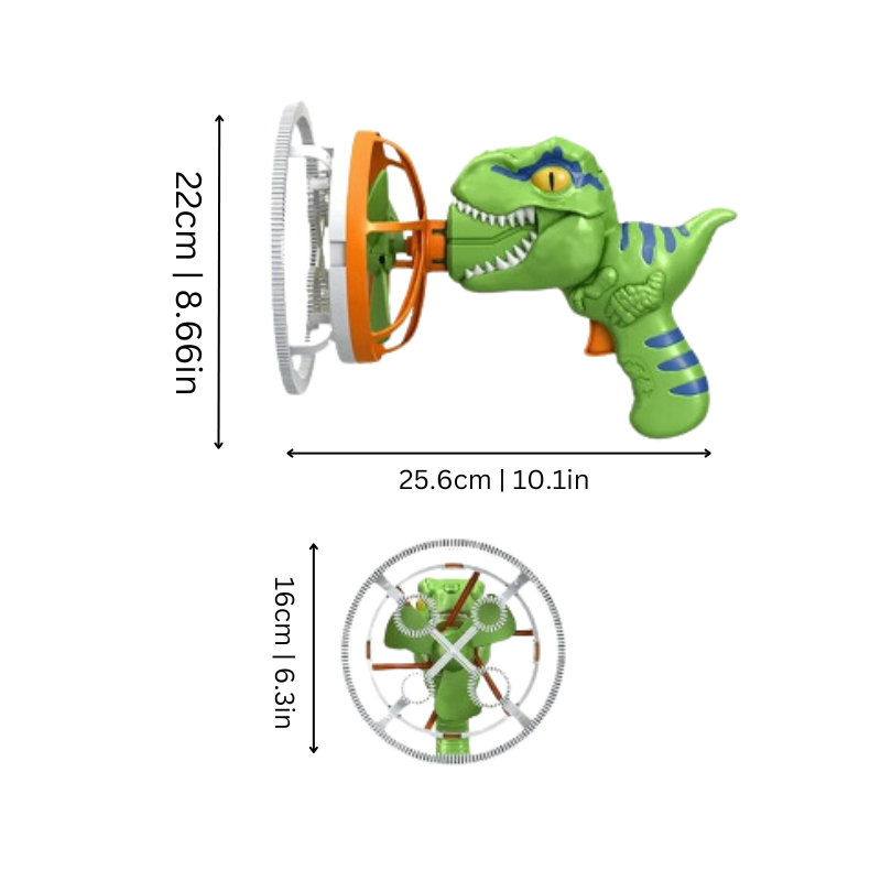 DinoBubbles Delightful Dinosaur Bubble Blaster for Kids