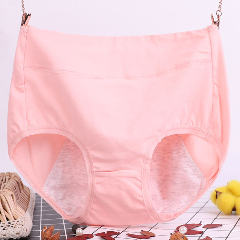 High-waisted high-waisted underwear in antibacterial and anti-drip physiological cotton