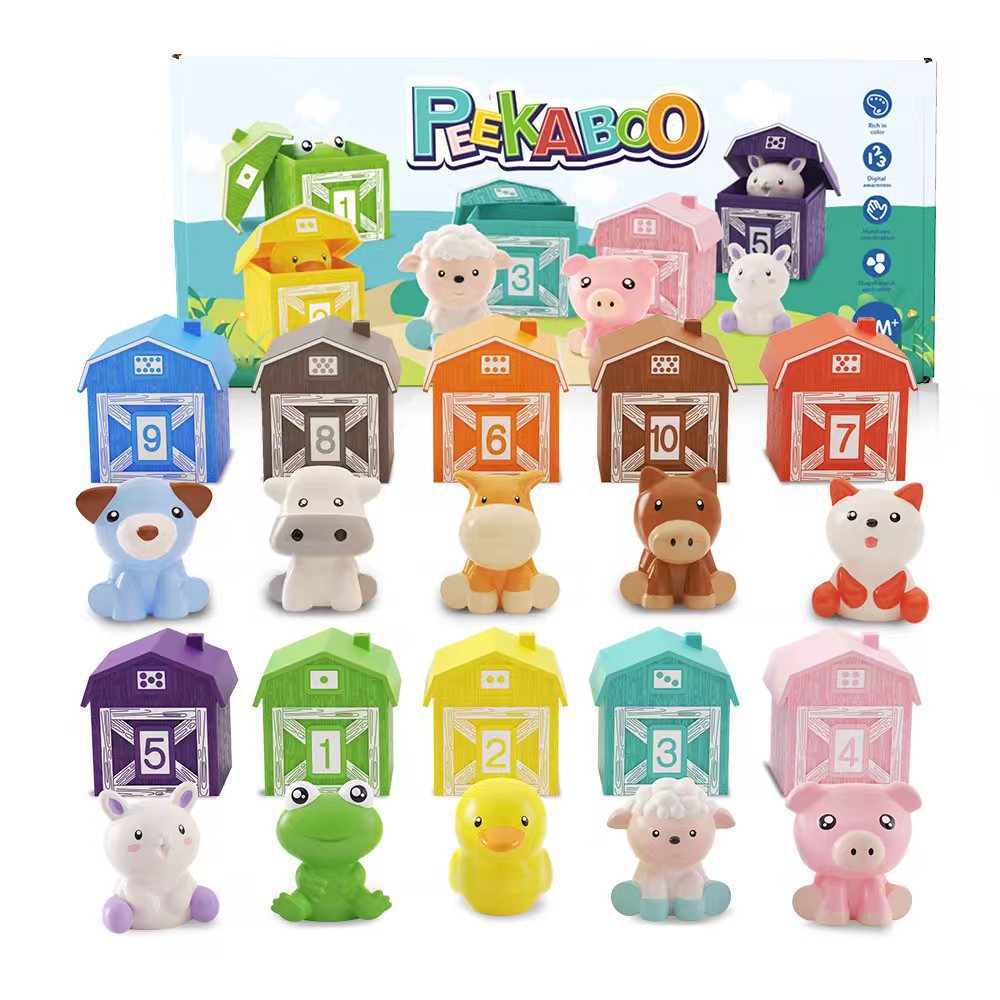 KidFarm Montessori Inspired Farm Animal Learning Toys