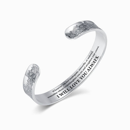 Last Day 75% OFF - To My Granddaughter, I Will Love You Always Bracelet