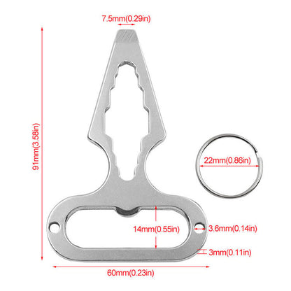 🔧Outdoor camping stainless steel multifunctional tool