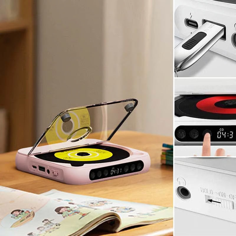 Portable Bluetooth CD Player - Halloween & Christmas SALE: 30% OFF!