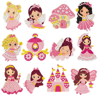 DIY children's free stick cartoon diamond painting