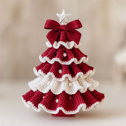 🤚🎁DIY Crochet Christmas Tree Kit – Handmade Holiday Decoration Set