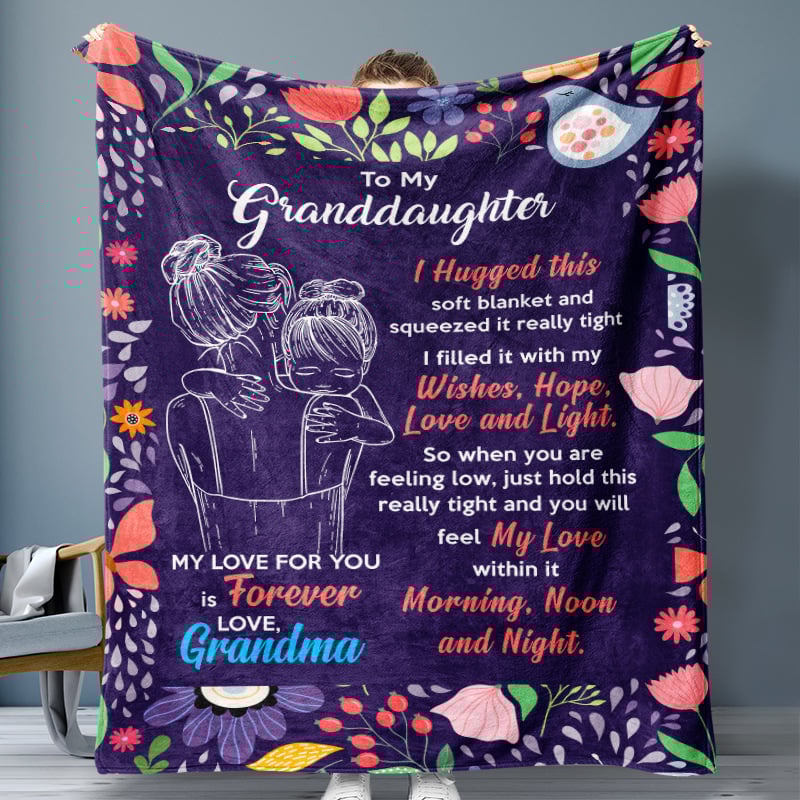 Last Day 75% OFF - 🎁Granddaughter's Gift-Sweet Words Blanket