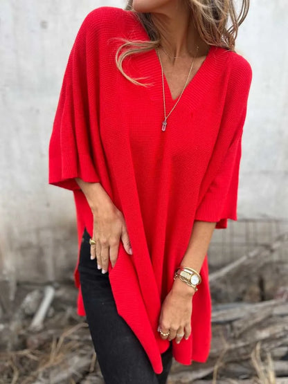 Women's Knit Poncho Cape Vest