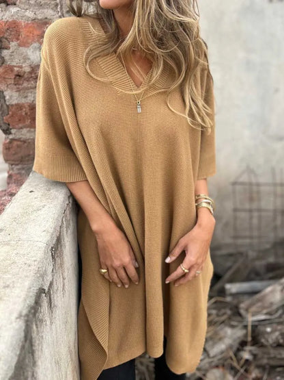 Women's Knit Poncho Cape Vest