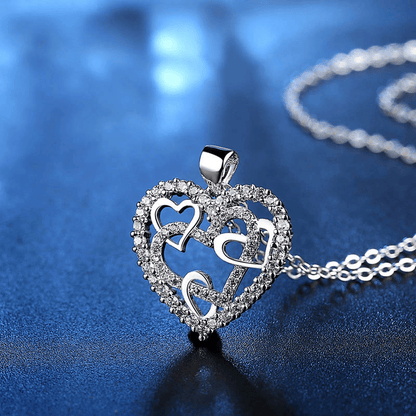 Last Day 69% OFF - Keep Me In Your Heart - Interlocking Hearts Necklace