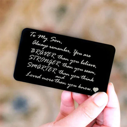 Last Day 75% OFF - ✍️Metal Engraved Card - Message of Love💞