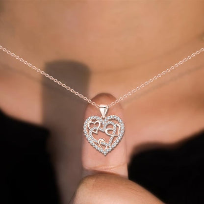 Last Day 69% OFF - Keep Me In Your Heart - Interlocking Hearts Necklace