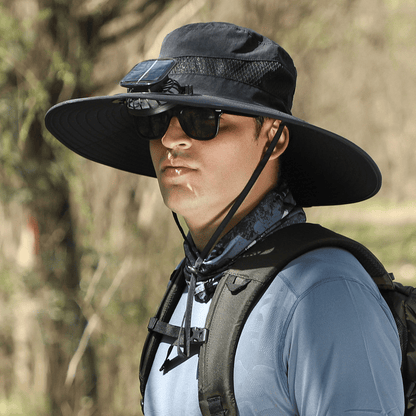 🎁Best father‘s Day Gifts❤2025 New Ultralight Solar Fan Sun Hat – Lighter Than a Baseball!⚾(Only 11oz)