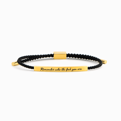 🔥LAST DAY 69% OFF - Remember Who The F♡ck You Are Motivational Tube Bracelet
