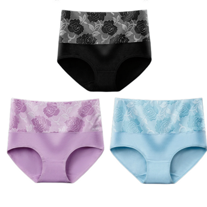 Cotton High Waist Abdominal Slimming Hygroscopic Antibacterial Underwear