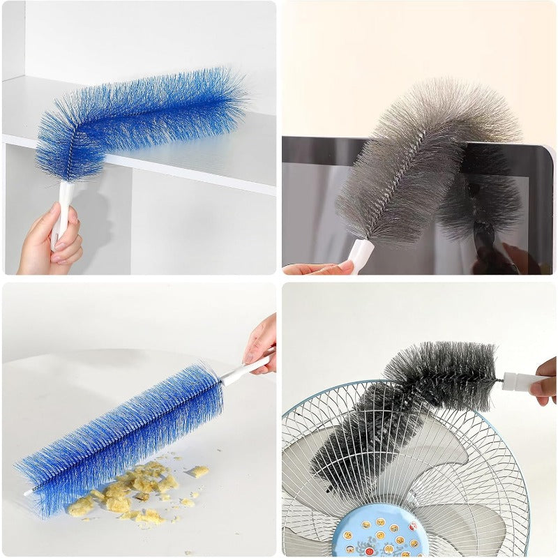 Flexible Microfiber Fan Duster Brushes – Reusable Cleaning Tools for Blades, Vents & Blinds