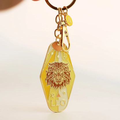 🔮✨Vintage Illustrated Zodiac Keychain