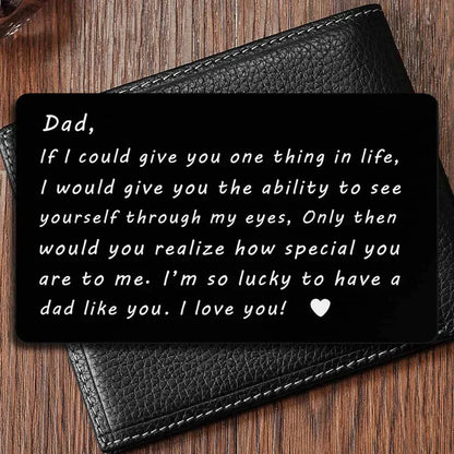 Last Day 75% OFF - ✍️Metal Engraved Card - Message of Love💞