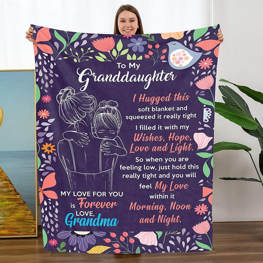 Last Day 75% OFF - 🎁Granddaughter's Gift-Sweet Words Blanket