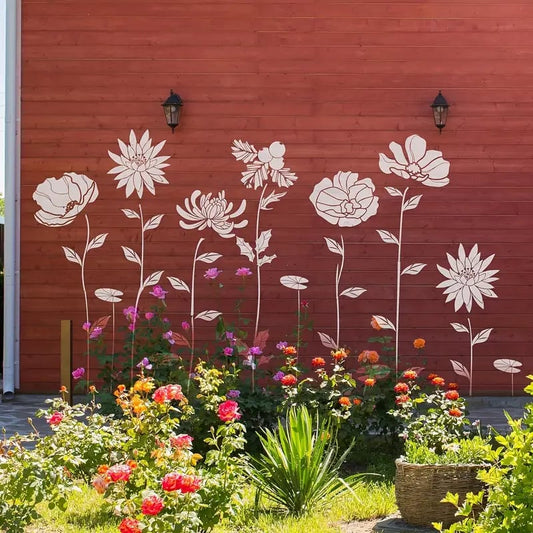 🎁49% OFF -🏡Garden Fence Large Flower Stencils🌻DIY Decoration