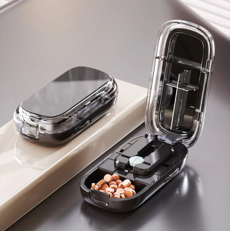 Multi-Function Pill Cutter & Storage Box