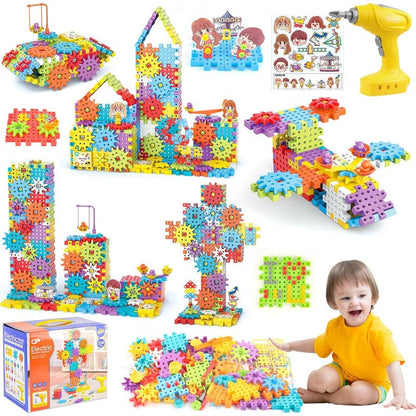Electric Gear Building Toy Set